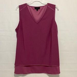 Lane Bryant Purple Sleeveless V-Neck Top Womens 20